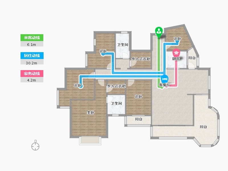 广西壮族自治区-南宁市-香榭里花园-153.65-户型库-动静线