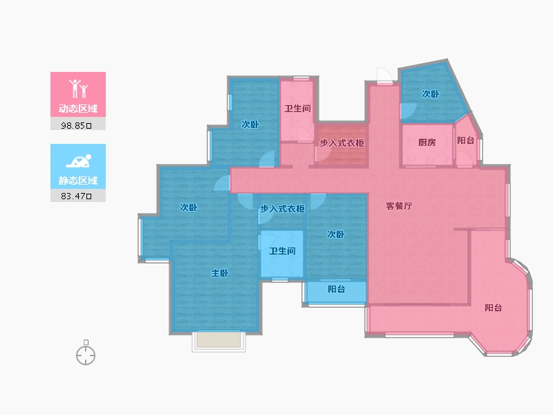 广西壮族自治区-南宁市-香榭里花园-153.65-户型库-动静分区