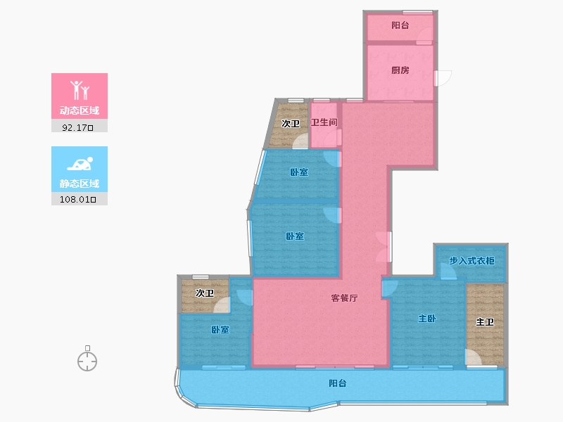 广东省-深圳市-保利青谷-201.60-户型库-动静分区