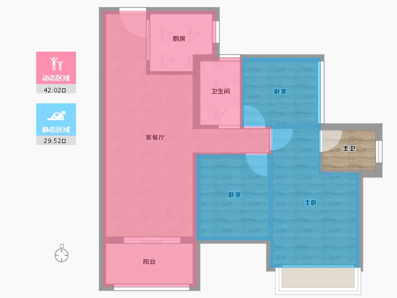 广东省-深圳市-东关珺府-66.90-户型库-动静分区