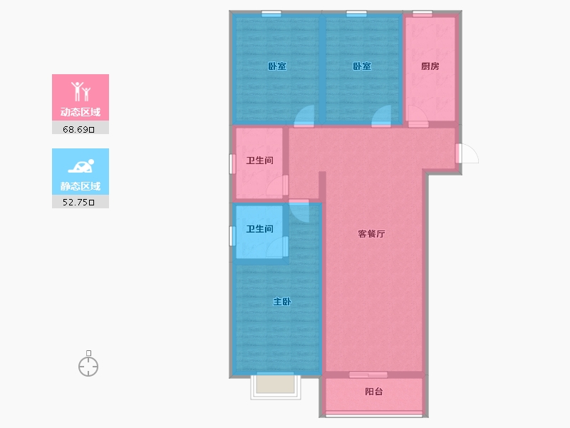 河北省-石家庄市-国宅澜悦府-108.00-户型库-动静分区