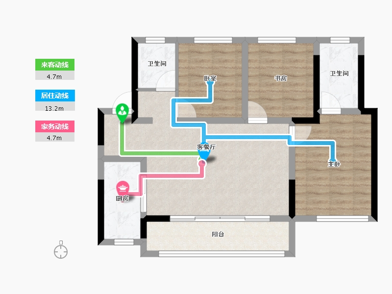 四川省-成都市-新城悦隽盛世-76.05-户型库-动静线