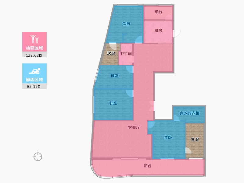 广东省-深圳市-保利青谷-202.75-户型库-动静分区