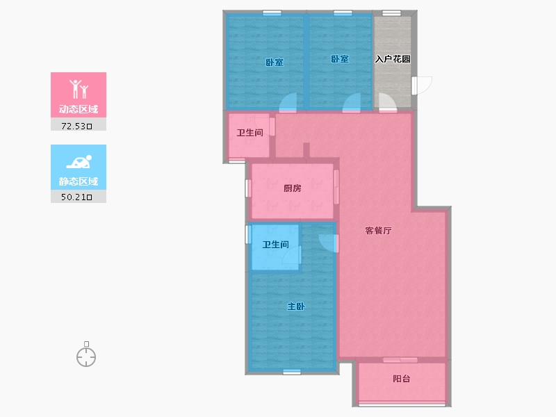 河北省-石家庄市-国宅澜悦府-116.80-户型库-动静分区