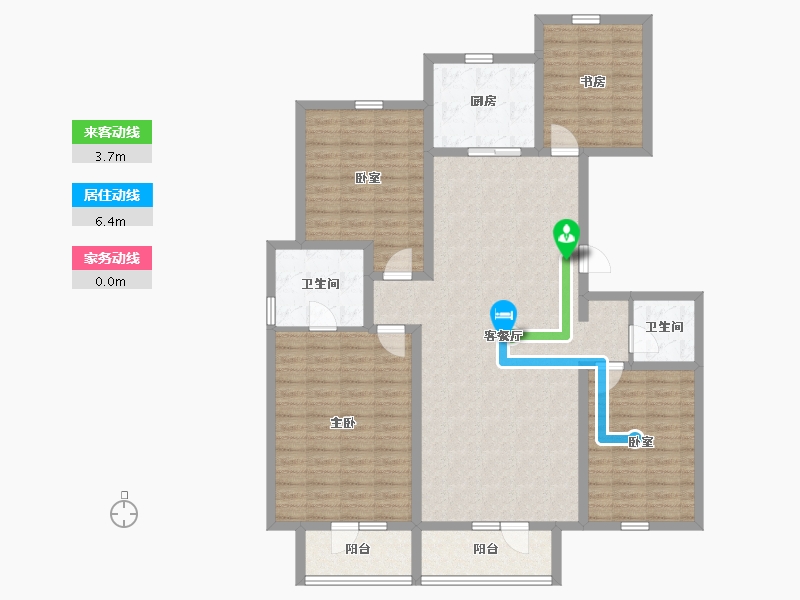 河北省-石家庄市-国宅澜悦府-132.00-户型库-动静线