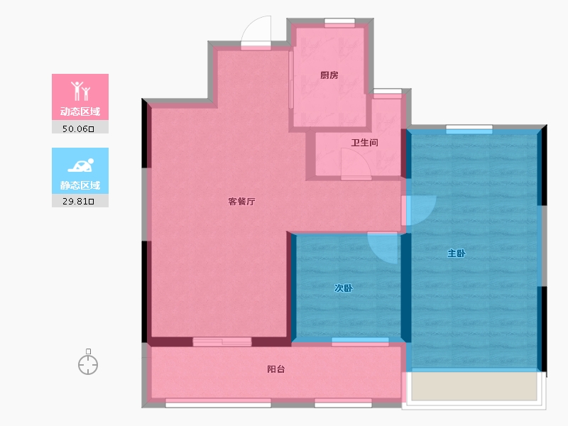 浙江省-舟山市-金宸府-71.21-户型库-动静分区