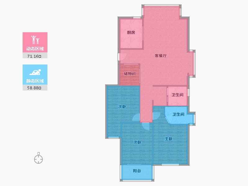 福建省-福州市-锦绣华庭-120.00-户型库-动静分区