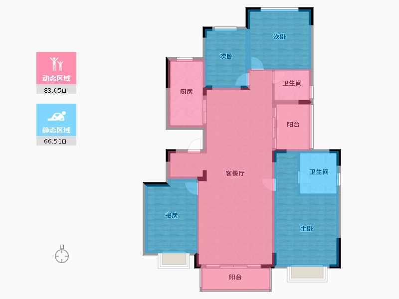 浙江省-湖州市-恒大林溪竹语-136.00-户型库-动静分区