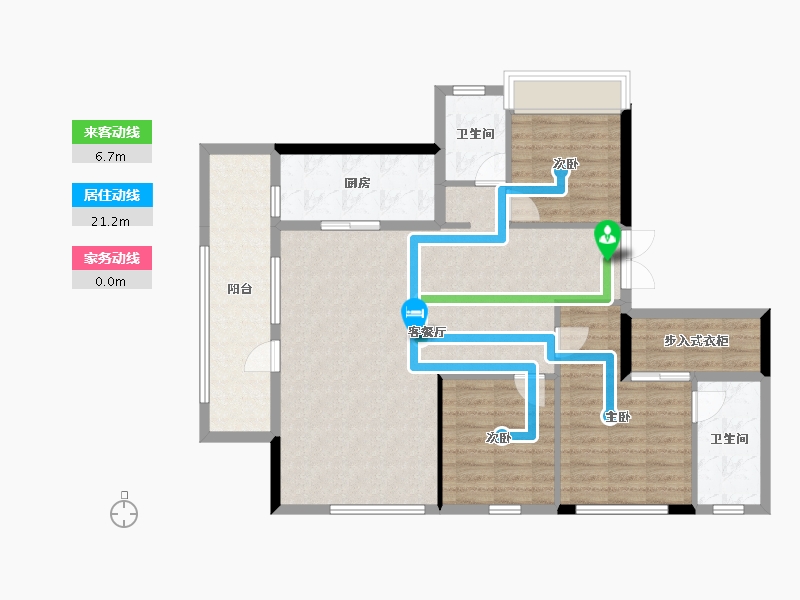 四川省-成都市-武侯金茂府-107.62-户型库-动静线