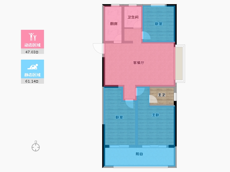 山东省-菏泽市-明德府-100.80-户型库-动静分区