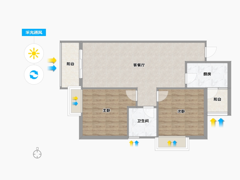 四川省-凉山彝族自治州-瑶山安置小区-70.00-户型库-采光通风