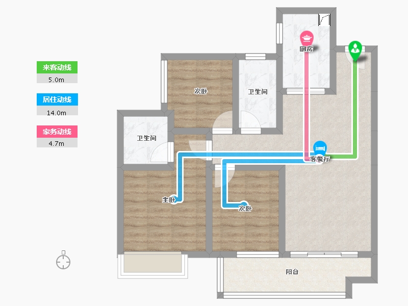 广东省-江门市-保利西海岸半岛-75.99-户型库-动静线