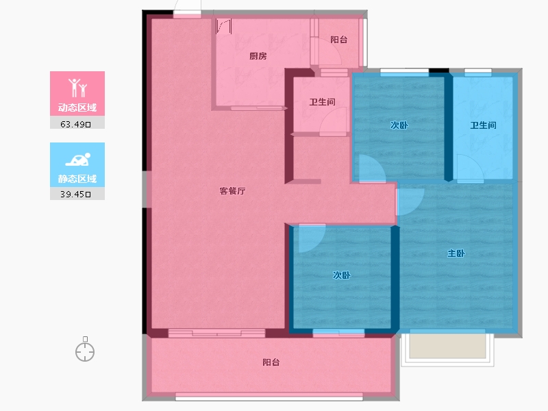 云南省-昆明市-安宁万达中央公园-92.01-户型库-动静分区