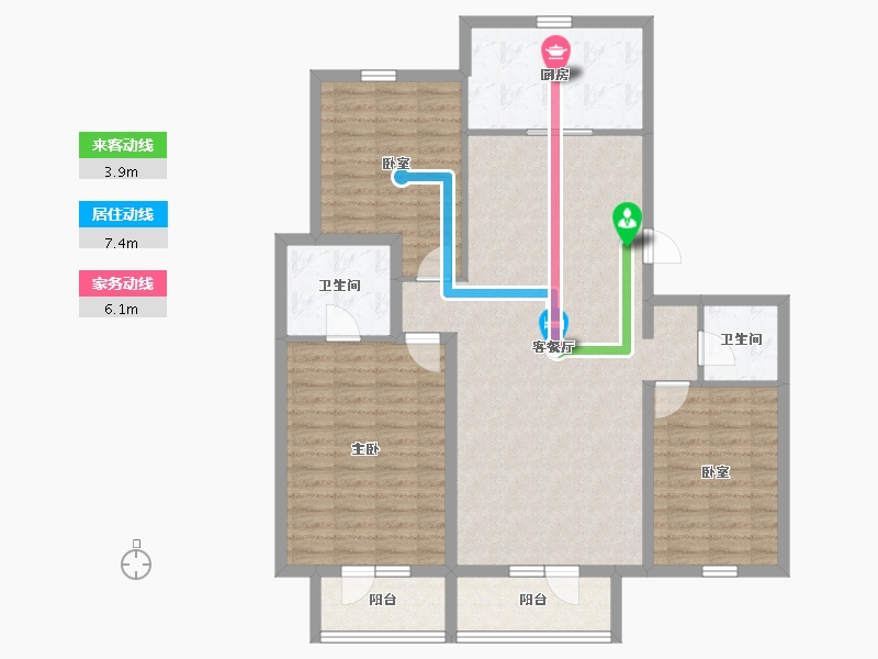 河北省-石家庄市-国宅澜悦府-114.40-户型库-动静线