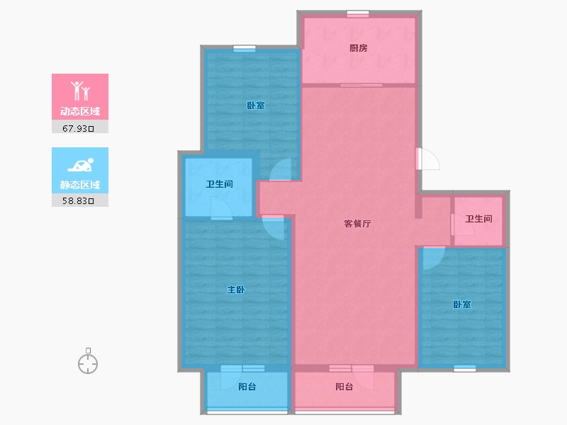 河北省-石家庄市-国宅澜悦府-114.40-户型库-动静分区