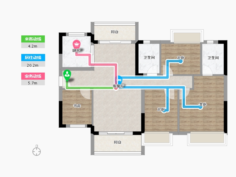 广东省-韶关市-保利大都会-88.11-户型库-动静线