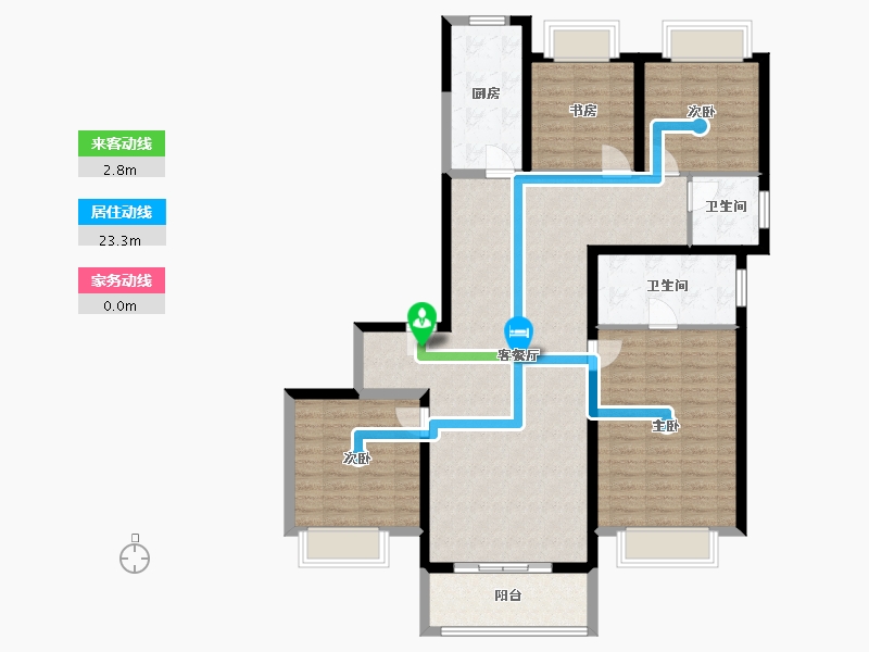 河南省-郑州市-朗悦公园府-120.25-户型库-动静线