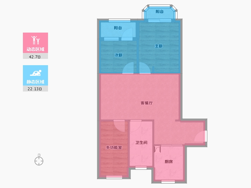 广东省-广州市-​实地紫薇公馆-57.60-户型库-动静分区