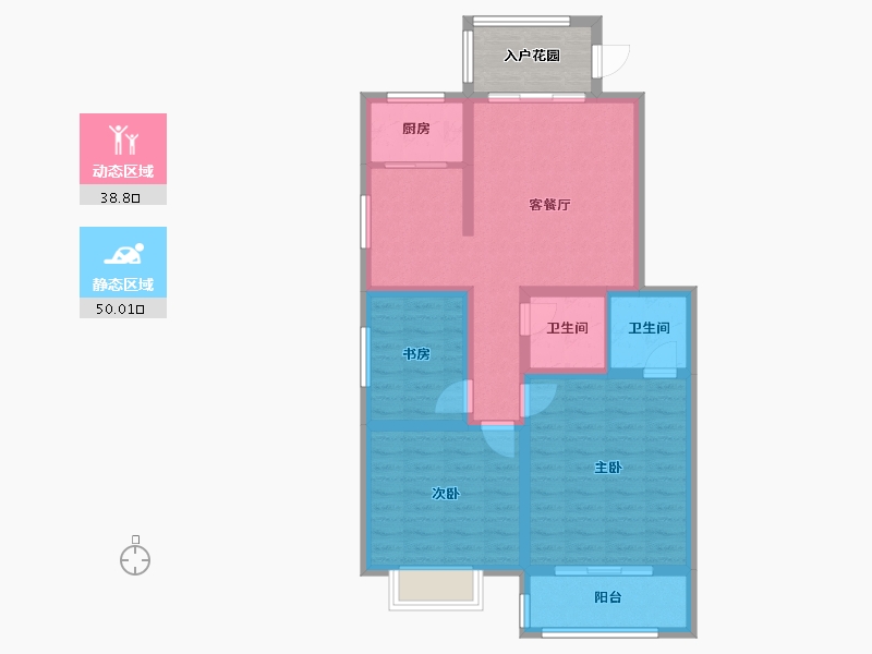 山东省-菏泽市-翡翠城-95.00-户型库-动静分区