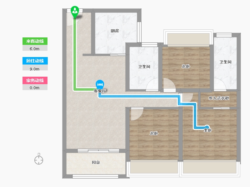 江苏省-苏州市-中国铁建吴韵青秀-84.91-户型库-动静线