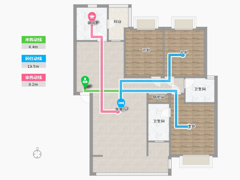 四川省-成都市-铂郡锦绣华都-东区-123.00-户型库-动静线