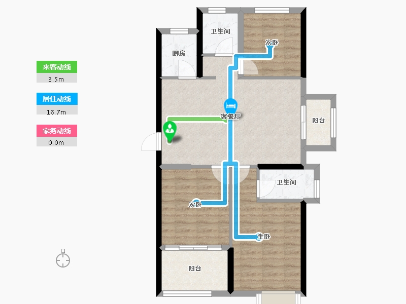 福建省-福州市-滨江时代-73.81-户型库-动静线