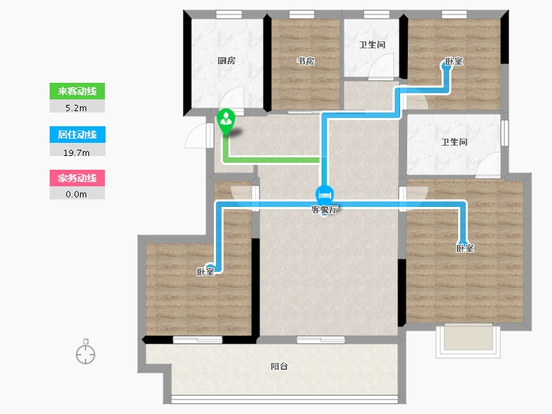 河北省-石家庄市-金地峯汇-103.03-户型库-动静线