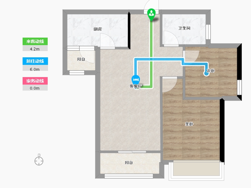 四川省-成都市-南山凌峯-55.68-户型库-动静线