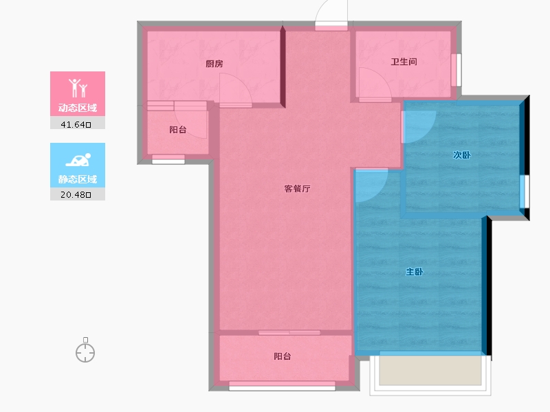 四川省-成都市-南山凌峯-55.68-户型库-动静分区