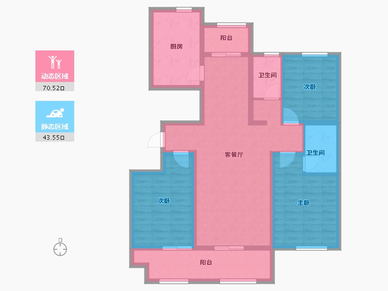 山东省-德州市-糖城印象-101.27-户型库-动静分区