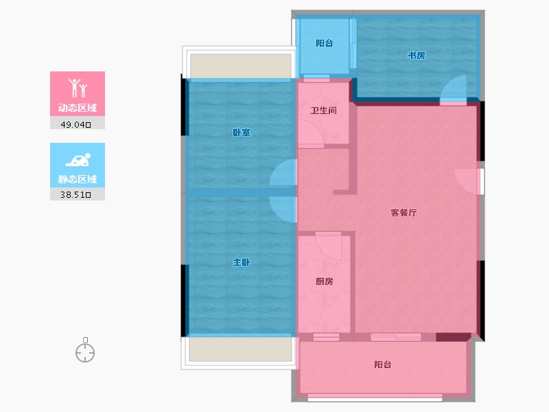 四川省-成都市-明城购物中心-78.18-户型库-动静分区