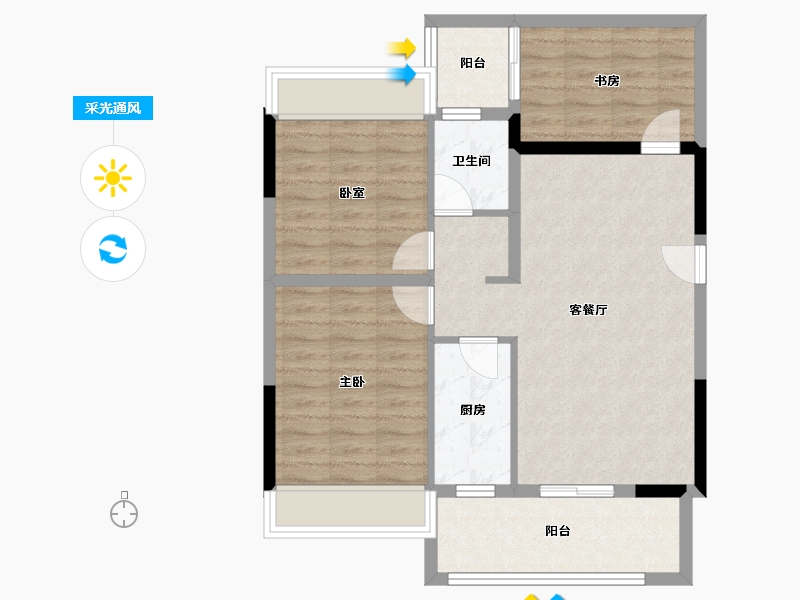 四川省-成都市-明城购物中心-78.18-户型库-采光通风