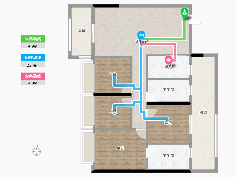 四川省-成都市-明城购物中心-110.81-户型库-动静线