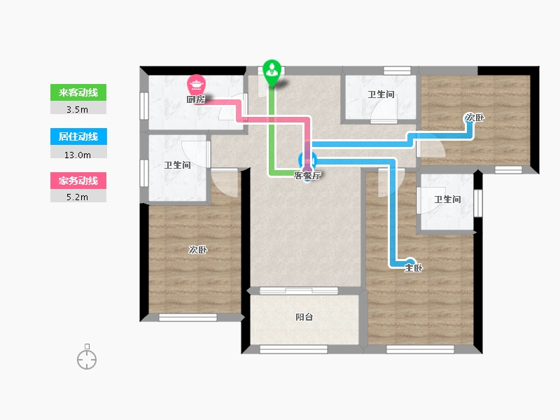 福建省-福州市-滨江时代-73.01-户型库-动静线