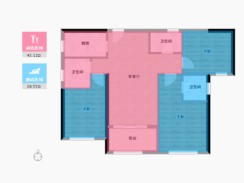 福建省-福州市-滨江时代-73.01-户型库-动静分区