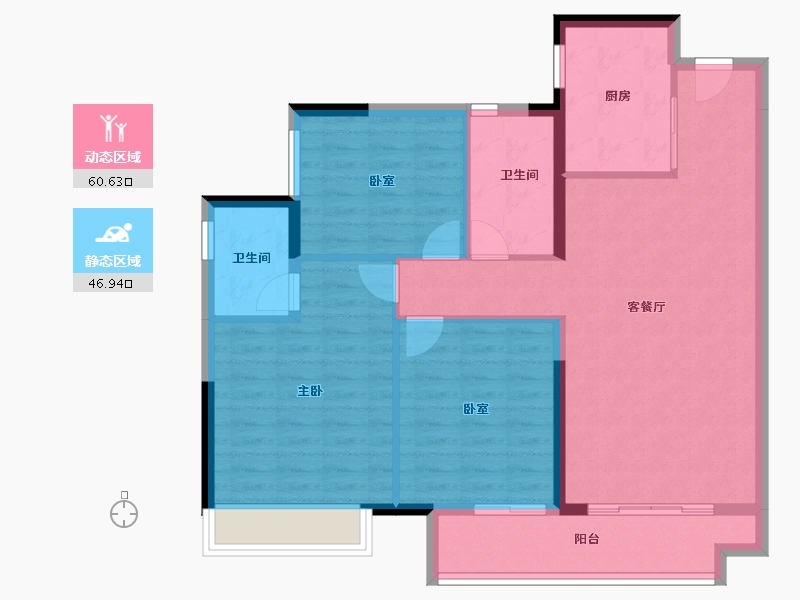 广东省-韶关市-保利大都会-97.52-户型库-动静分区