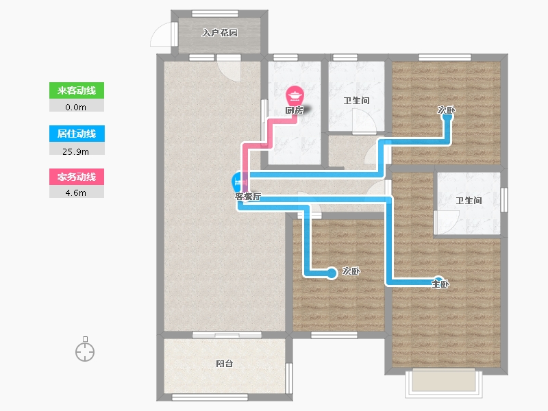 山东省-聊城市-星光·城市广场-125.00-户型库-动静线