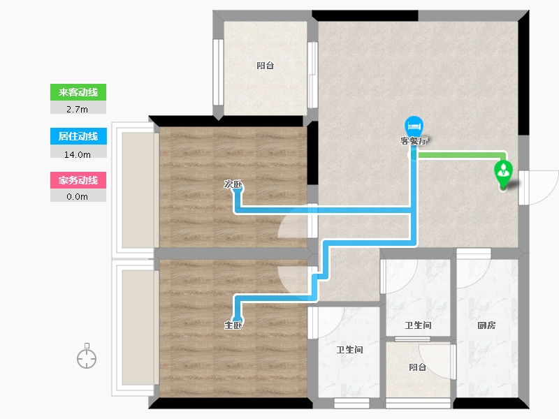 四川省-成都市-明城购物中心-62.65-户型库-动静线