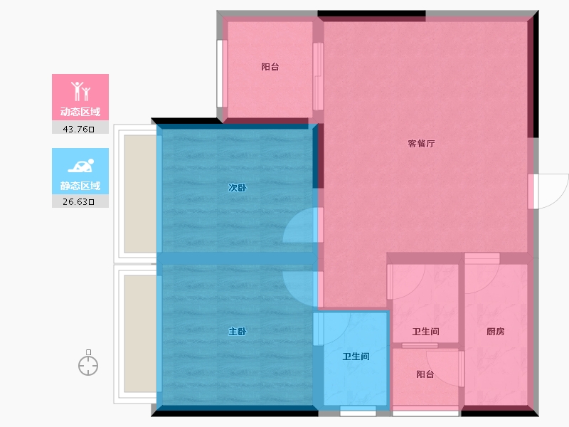 四川省-成都市-明城购物中心-62.65-户型库-动静分区