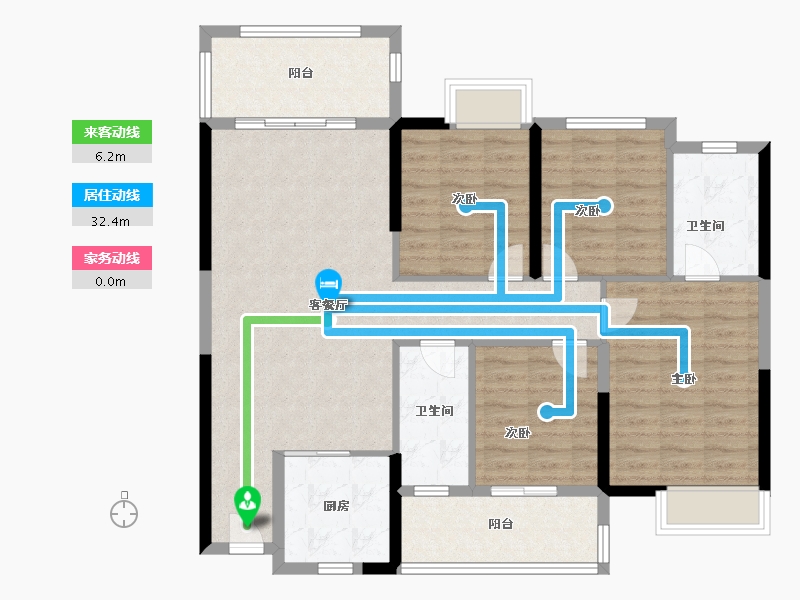 福建省-泉州市-百信御江帝景-108.00-户型库-动静线