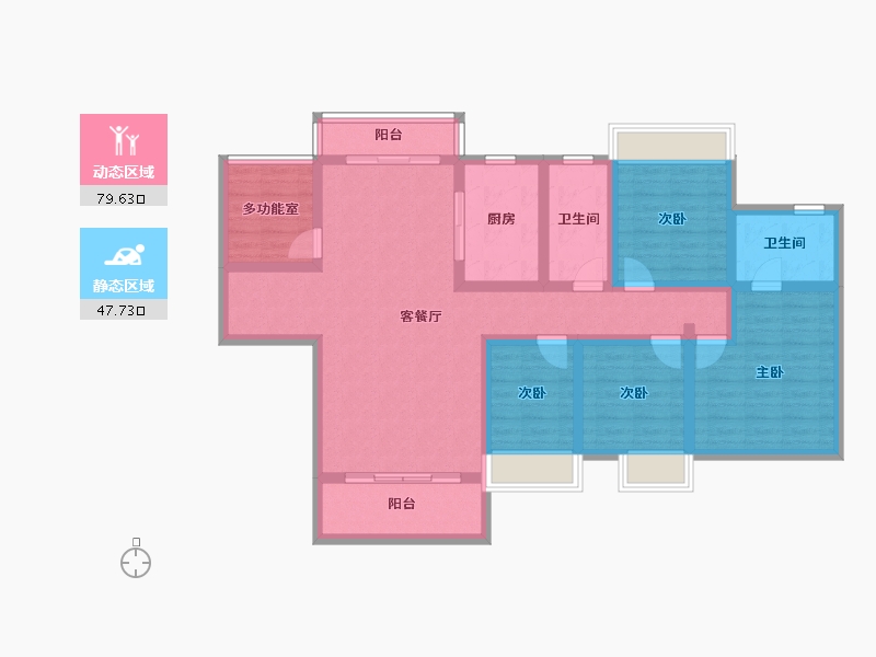 广东省-江门市-保利西海岸半岛-112.00-户型库-动静分区