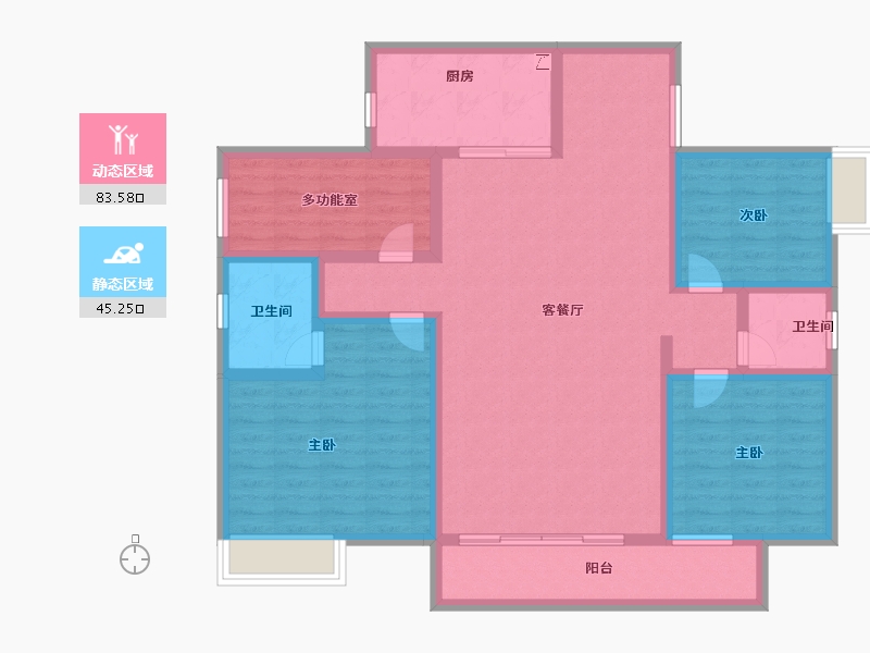 广东省-江门市-保利西海岸半岛-114.40-户型库-动静分区