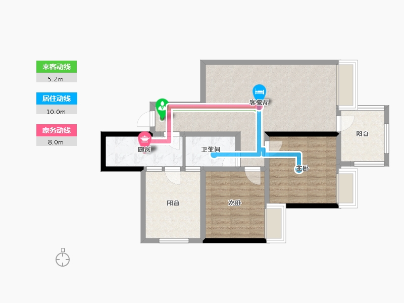 四川省-成都市-明城购物中心-74.38-户型库-动静线