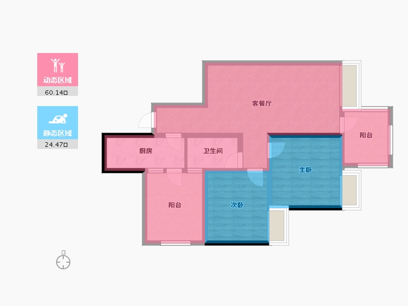 四川省-成都市-明城购物中心-74.38-户型库-动静分区