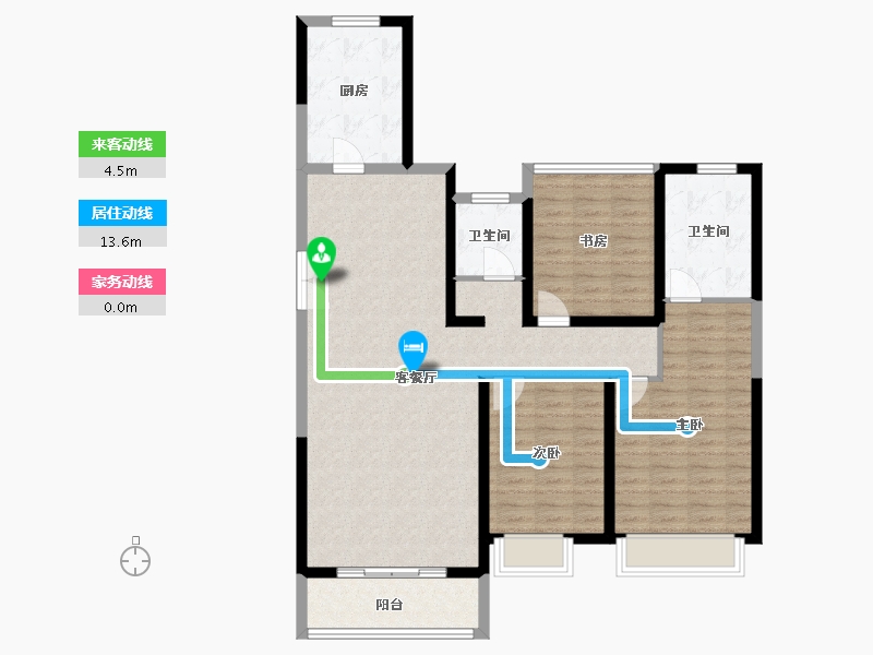 河南省-郑州市-朗悦公园府-114.13-户型库-动静线