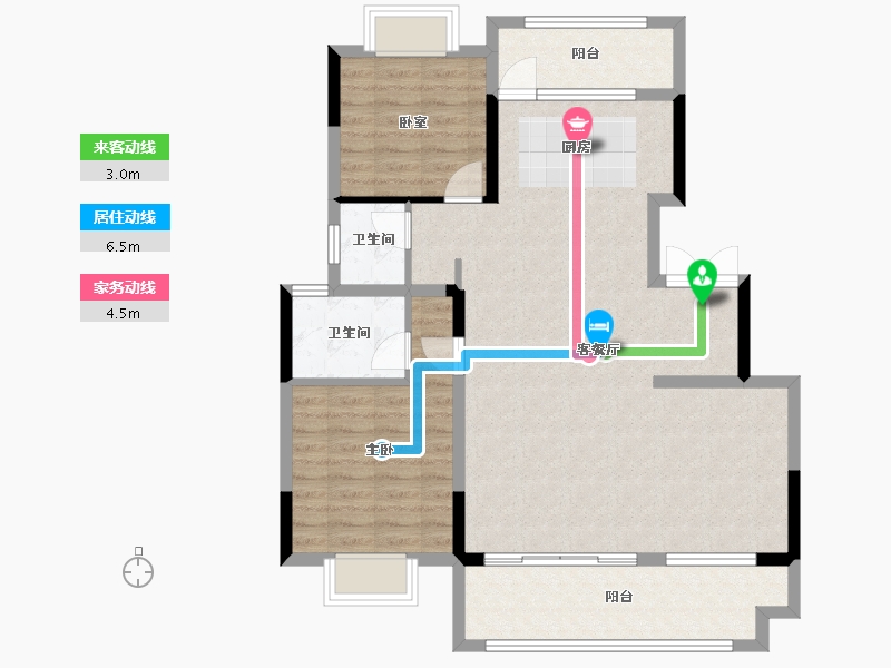 广西壮族自治区-桂林市-大龙湾-96.57-户型库-动静线