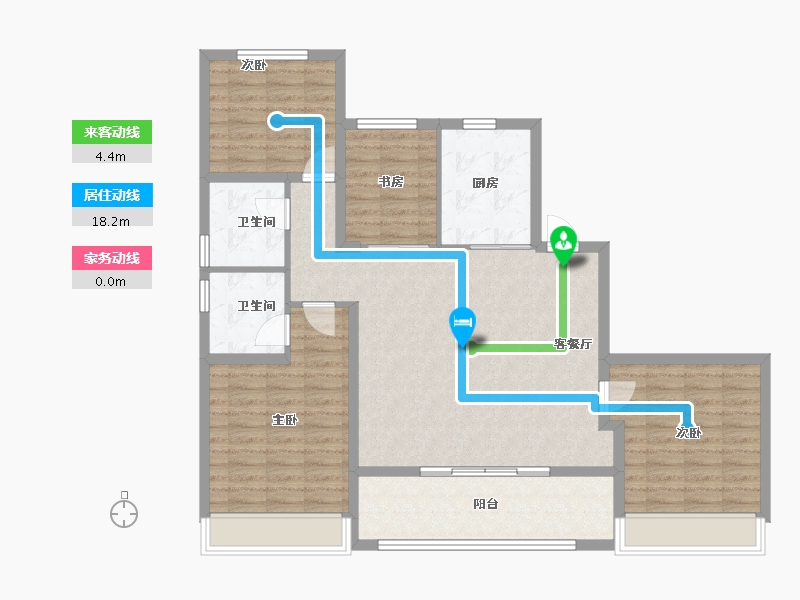 浙江省-舟山市-绿城凌波秋月-112.00-户型库-动静线