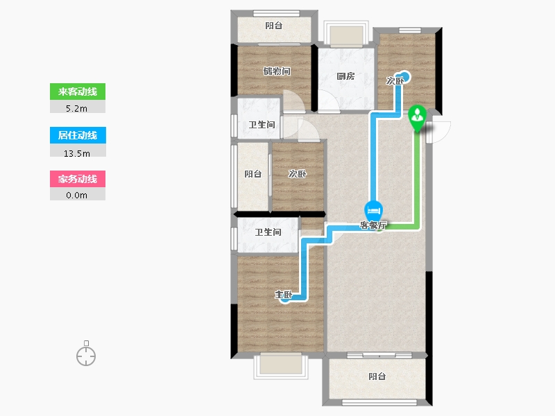 福建省-泉州市-晋兴学府-100.00-户型库-动静线