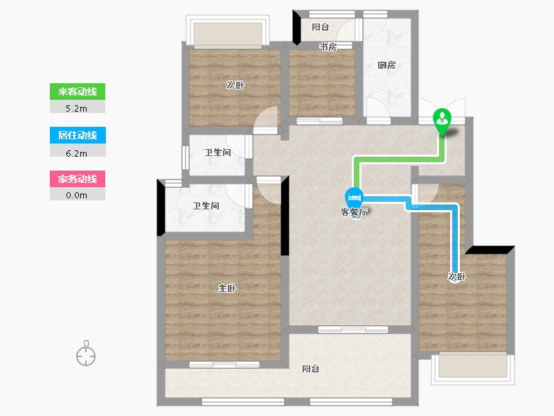 重庆-重庆市-百郦湾-99.03-户型库-动静线