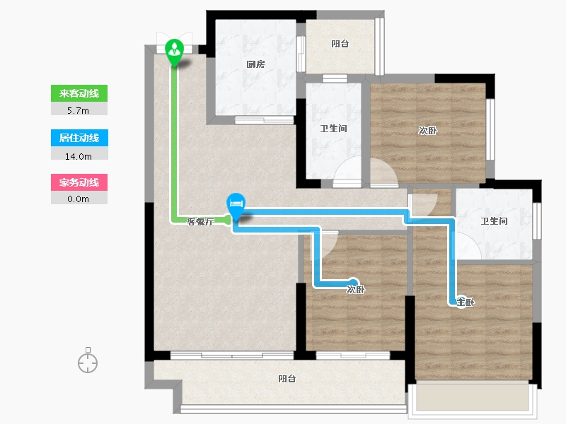 广西壮族自治区-河池市-峰景·学府壹號-91.20-户型库-动静线